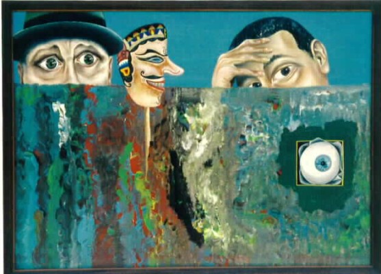 Fokussierung, 50 x 70 cm, �l
